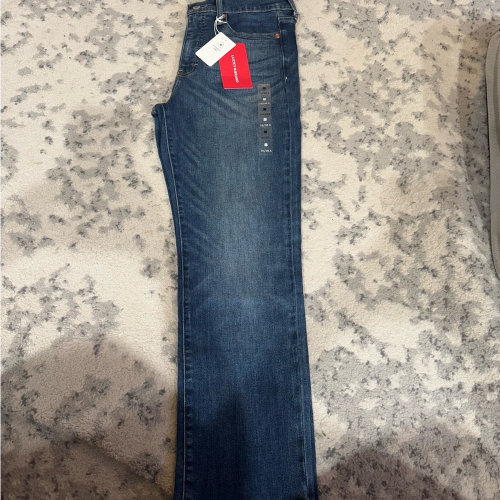 Lucky Brand Blue High Rise Straight Jeans - Picture 2 of 3